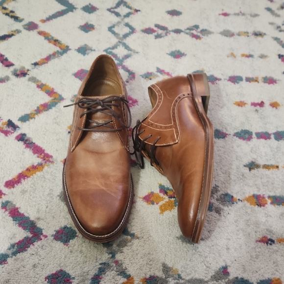Johnston & Murphy Other - Johnston & Murphy Tan Leather Oxfords